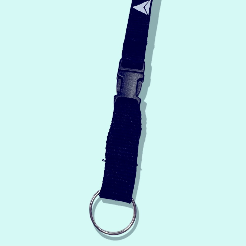 Delta Air Lines Official Black Lanyard Strap For ID & Keys New - Picture 7 of 16